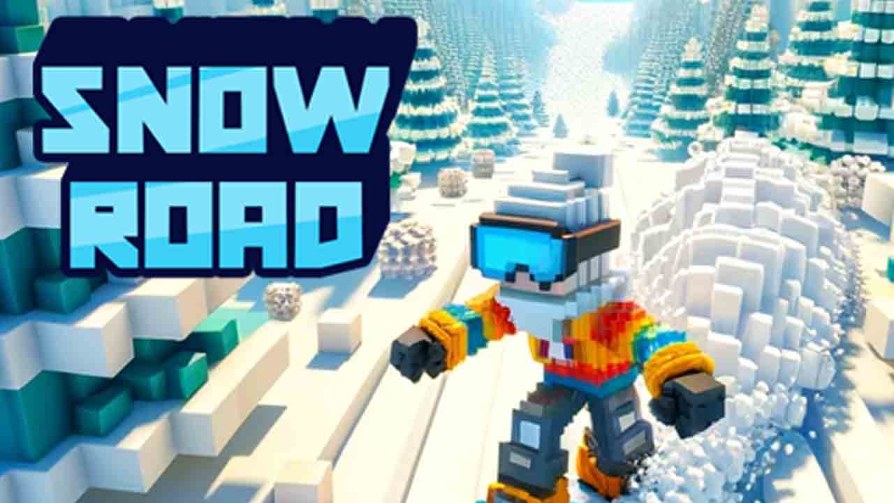 play game snow road free online at slopegameaz.io